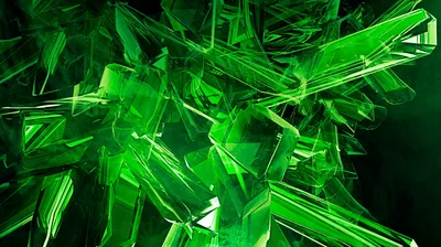 Crystal Abstract Green Abstract Green HD Wallpaper