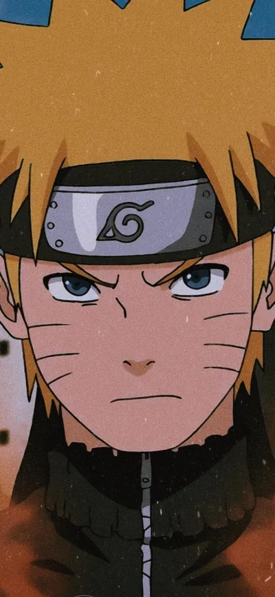 Naruto Close-Up with a Serious Stare HD Phone Wallpaper