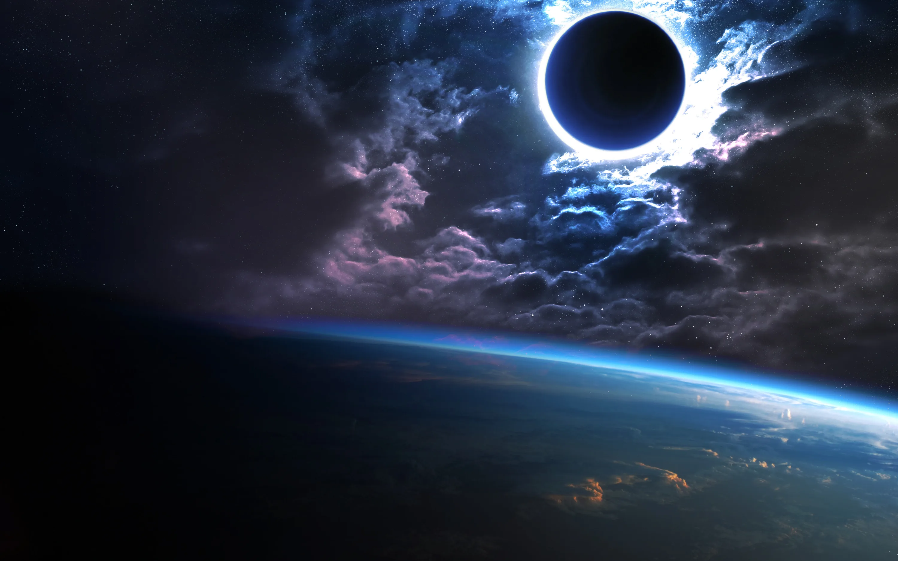 4K Ultra HD Sci Fi Black Hole Wallpaper