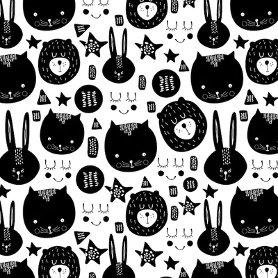 Cute Black White Designs Images