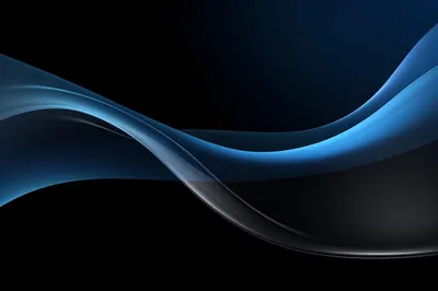 A sleek wallpaper design with a black to dark blue gradient background