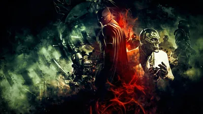 Wallpaper DC Comics, Batman Arkham Origins, Warner Bros, Black Mask, Deathstroke
