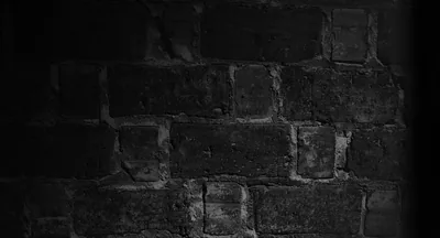 Old Brick Wall in Near Darkness HD Wallpaper