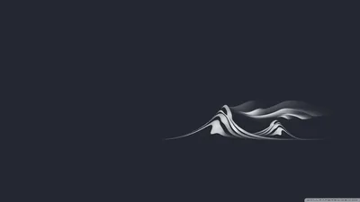 Brushstroke Mountains on Slate Blue HD Wallpaper
