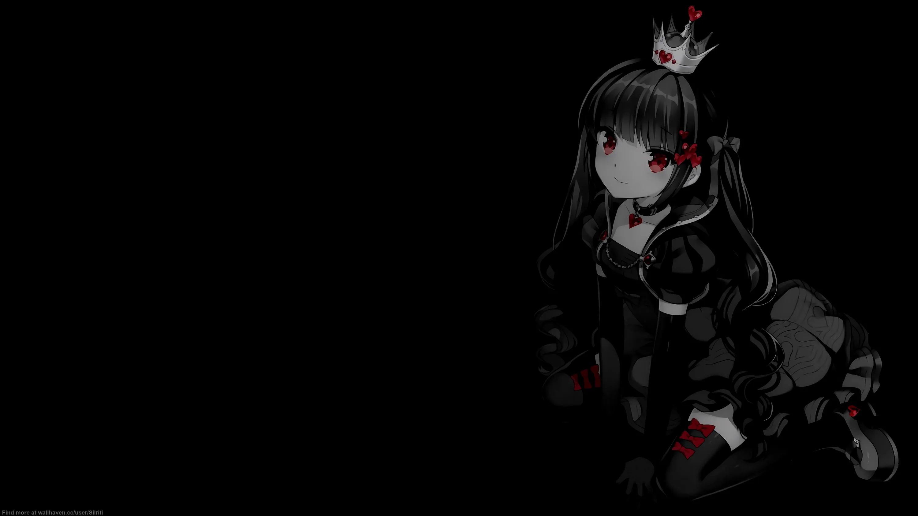 4k Anime Girl Black Wallpapers