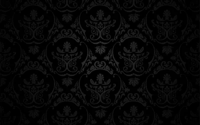 Ornamental Damask in Charcoal Grey HD Wallpaper