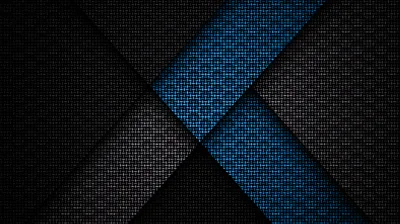 Carbon Texture with Blue Diagonal Panels HD Wallpaper