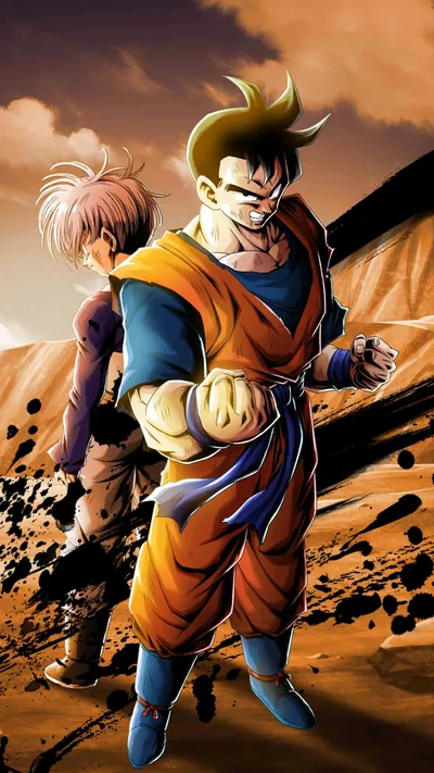 Black Haired Gohan iPhone Wallpaper