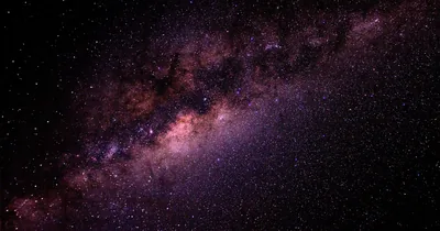Diagonal Milky Way with Purple Dust HD Wallpaper