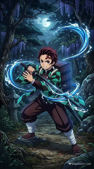 Tanjiro demon slayer anime 4k wallpaper