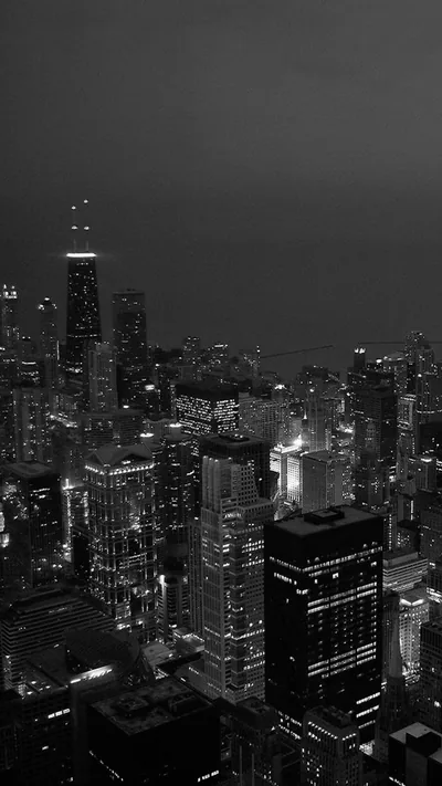 Black City Aesthetic Background