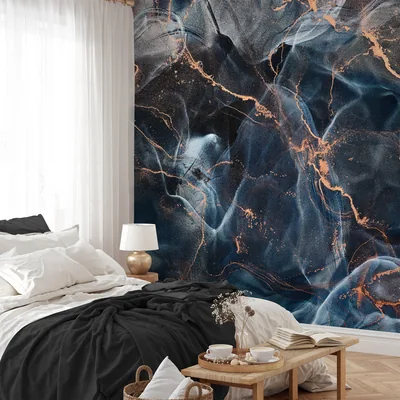 Blue Black Marble Wallpapers