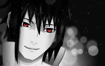 Sasuke with Red Sharingan Eyes HD Wallpaper