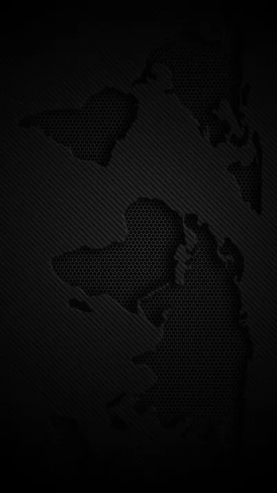 World Map on Dark Dotted Mesh HD Phone Wallpaper
