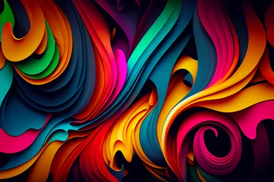 3D Paper Cut Swirl Pattern HD Wallpaper
