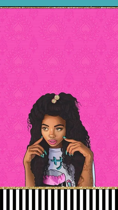 Pink And Black Wallpapers For Girls