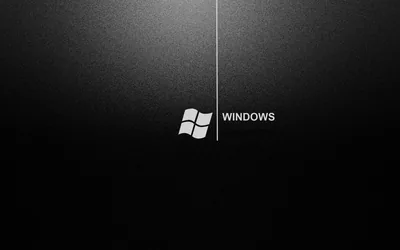 Windows Logo Beside a Divider Line HD Wallpaper