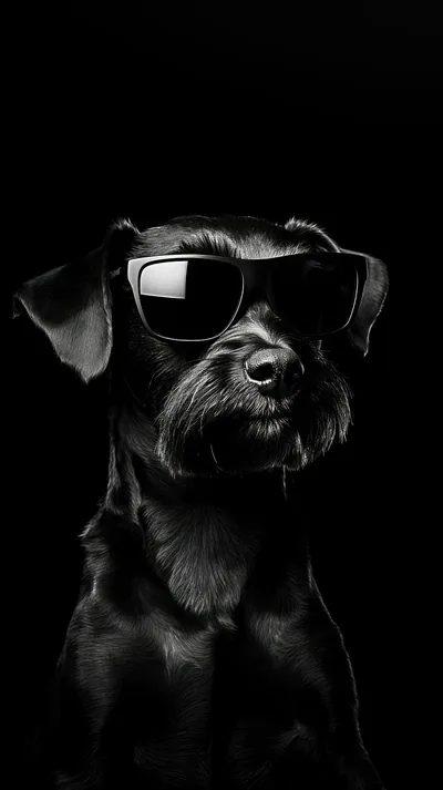 Wallpaper Aesthetic Black Dog Images
