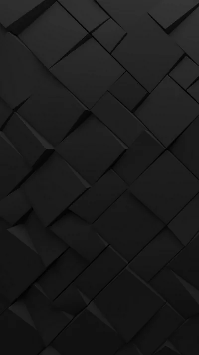 Black 3D Squares at an Angle HD Phone Wallpaper