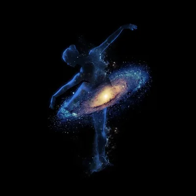 Ballerina Made of Stars HD Wallpaper