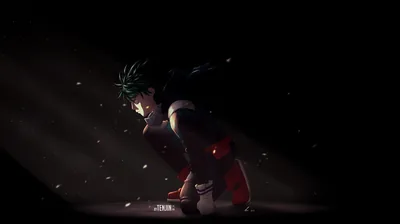 Hero Kneeling in a Single Spotlight HD Wallpaper