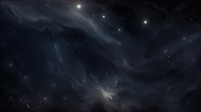 Soft Blue Nebula Streaks on Black HD Wallpaper