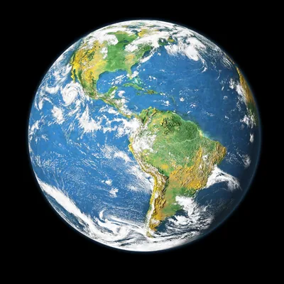 Colorful Earth Showing the Americas HD Wallpaper