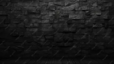 Dark Stone Block Wall Over Wood Floor HD Wallpaper