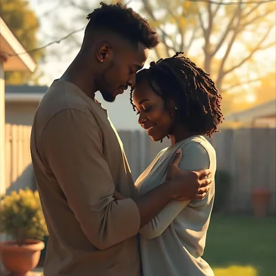 Romantic Black Couple Outdoor Date Images