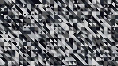 4K Ultra HD Black & White Geometric Abstract Wallpaper