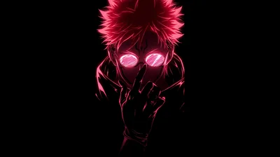 Jujutsu Kaisen Minimal Neon Laptop HD, HD 4k Wallpapers, Images, Backgrounds