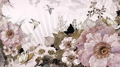Oriental Floral Background