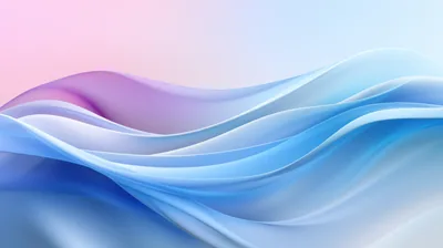 Windows 11 Style Silk Waves HD Wallpaper