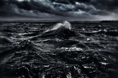 Dark Ocean Waves Wallpaper
