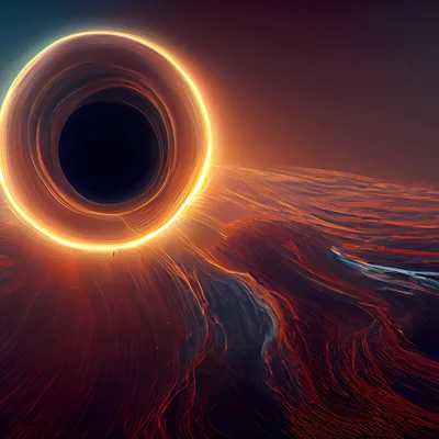 Similar Black Hole Abstract 3K Wallpaper