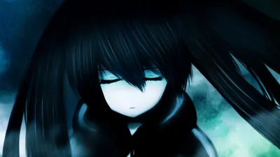 Twin-Tailed Anime Girl with Eyes Closed HD Wallpaper