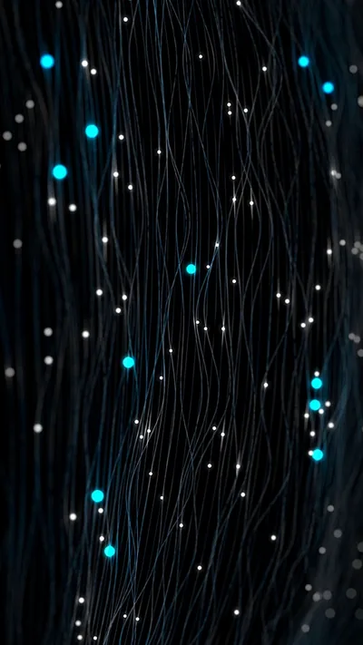 Blue Black Glare Bokeh Glitter 4K HD Glitter Wallpapers