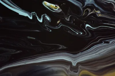 Black Liquid Marble Swirls HD Wallpaper