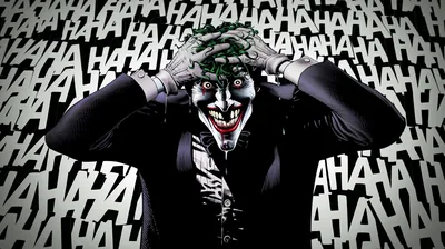 Laughing Joker on HAHA Background HD Wallpaper