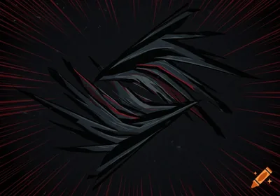 ROG Logo in Black and Red Shards HD Wallpaper