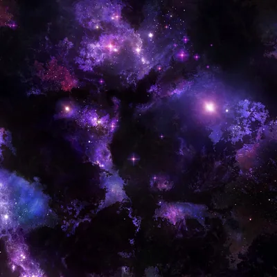 Purple and Blue Nebula Clouds HD Wallpaper