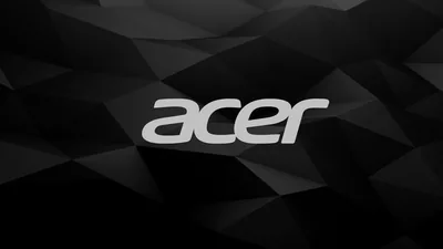 Acer, logo, black background, geometry, hardware