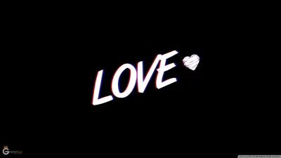 Black Love Logo Wallpaper