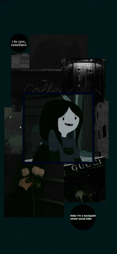 Black Aesthetic Cartoon Wallpapers