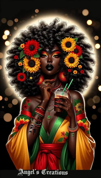 Discover 11 Beautiful black women and purple afro aesthetic ideas