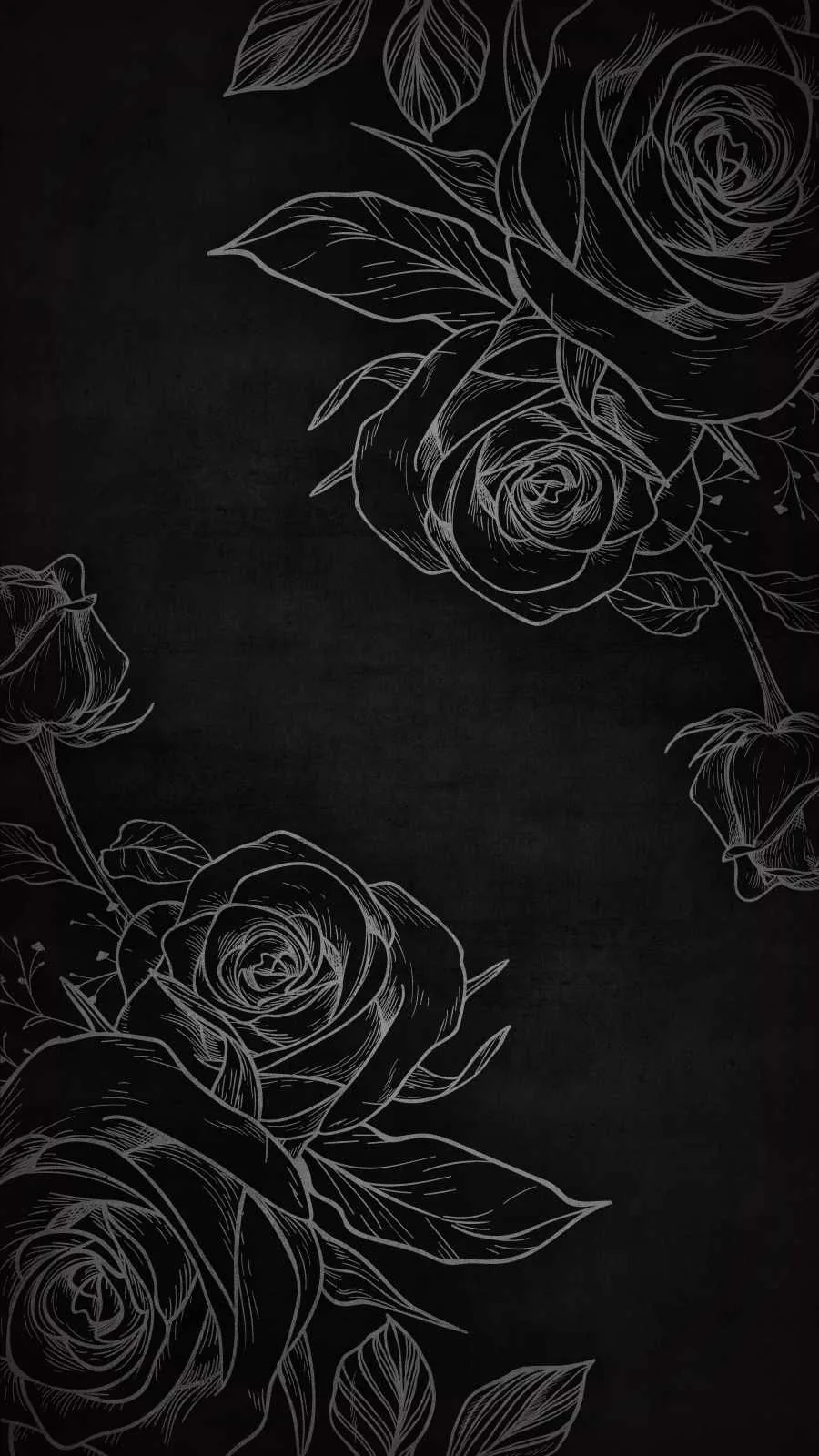 Black Rose Art iPhone Wallpaper