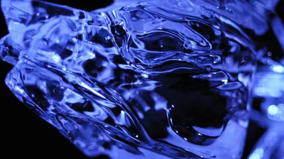 Blue Liquid Surface Close-Up HD Wallpaper
