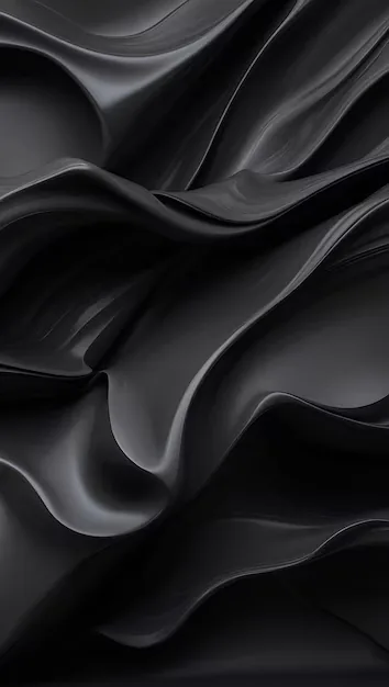 Sculpted Black Fabric Folds HD Phone Wallpaper