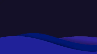 Minimal Blue Waves on Dark Navy HD Wallpaper