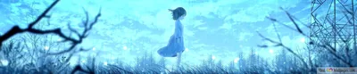 Alone Anime Girl 4K wallpaper